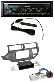 Автомагнитола для Kia Rio UB 2011–2014 Pioneer CD/MP3/AUX/DAB/USB антрацит