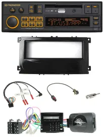Pioneer DAB Lenkrad USB Bluetooth Autoradio für Ford Galaxy Focus C-Max Can ab 2