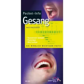 Учебное пособие Schott Music Pocket-Info Gesang Basiswissen im Mini-Lexikon