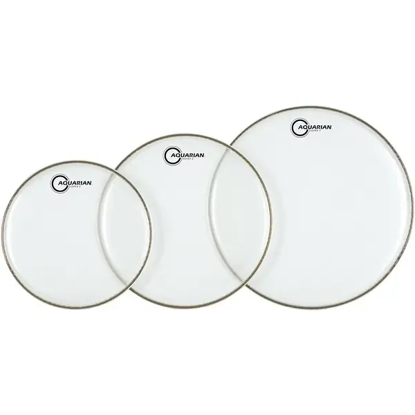 Набор пластиков для барабана Aquarian Super-2 Clear Rock Drumhead Pack