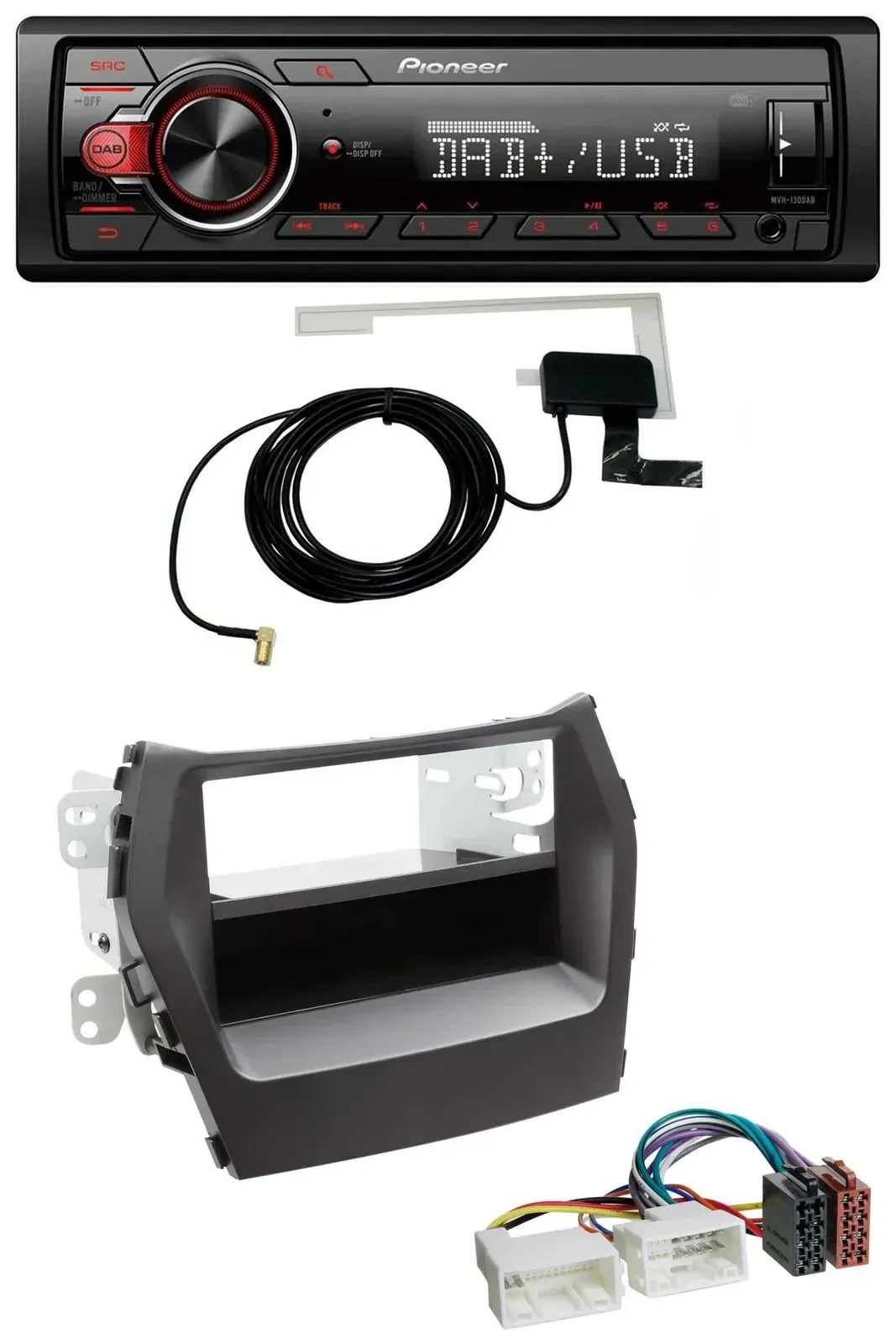 Автомагнитола для Hyundai Santa Fe (с 2012) Pioneer 1-DIN MP3 DAB USB AUX