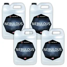 Master FX HF-MN-1 Nebulous Thin Haze Fluid 4 Pack of 1 Gallon Bottles
