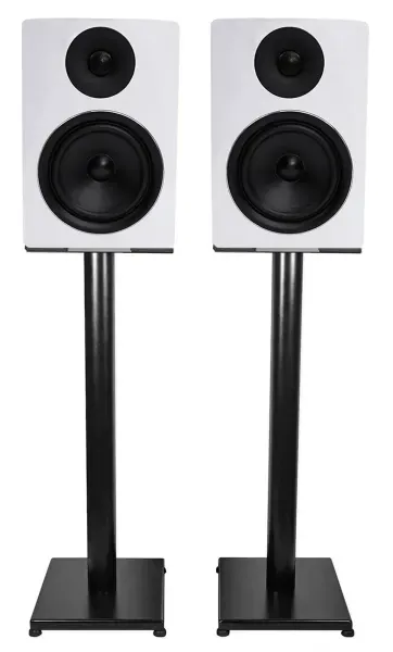 Pair Rockville APM6W 6.5" 350 Watt USB Studio Monitor Speakers+Black 29" Stands