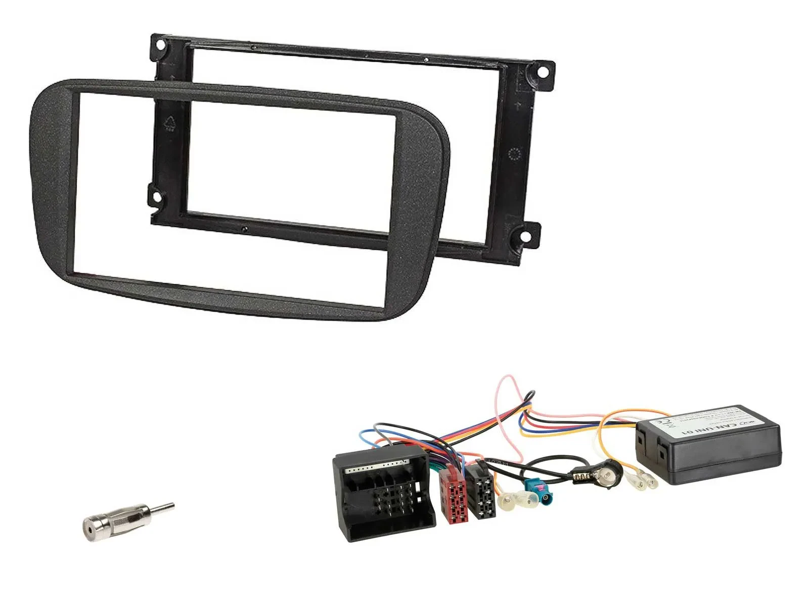 Einbauset CAN-Bus Doppel DIN Autoradio für Ford C-Max S-Max Focus 07-14 anthraz.