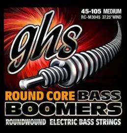 GHS Bass Boomers 45-105 - Round Core - Medium Strings Set