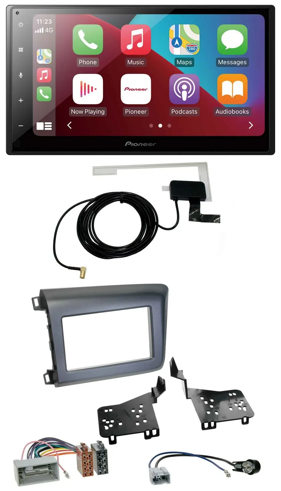 Автомагнитола для Honda Civic (US) Pioneer 2DIN, USB, Bluetooth, DAB, MP3