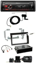 Pioneer 1DIN USB DAB MP3 Lenkrad Autoradio für Fiat Ducato 2006-2008 piano