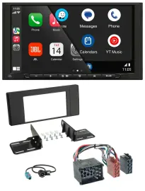 JBL USB 2DIN MP3 Bluetooth AUX Autoradio für BMW X5 (E53 2000 2002)