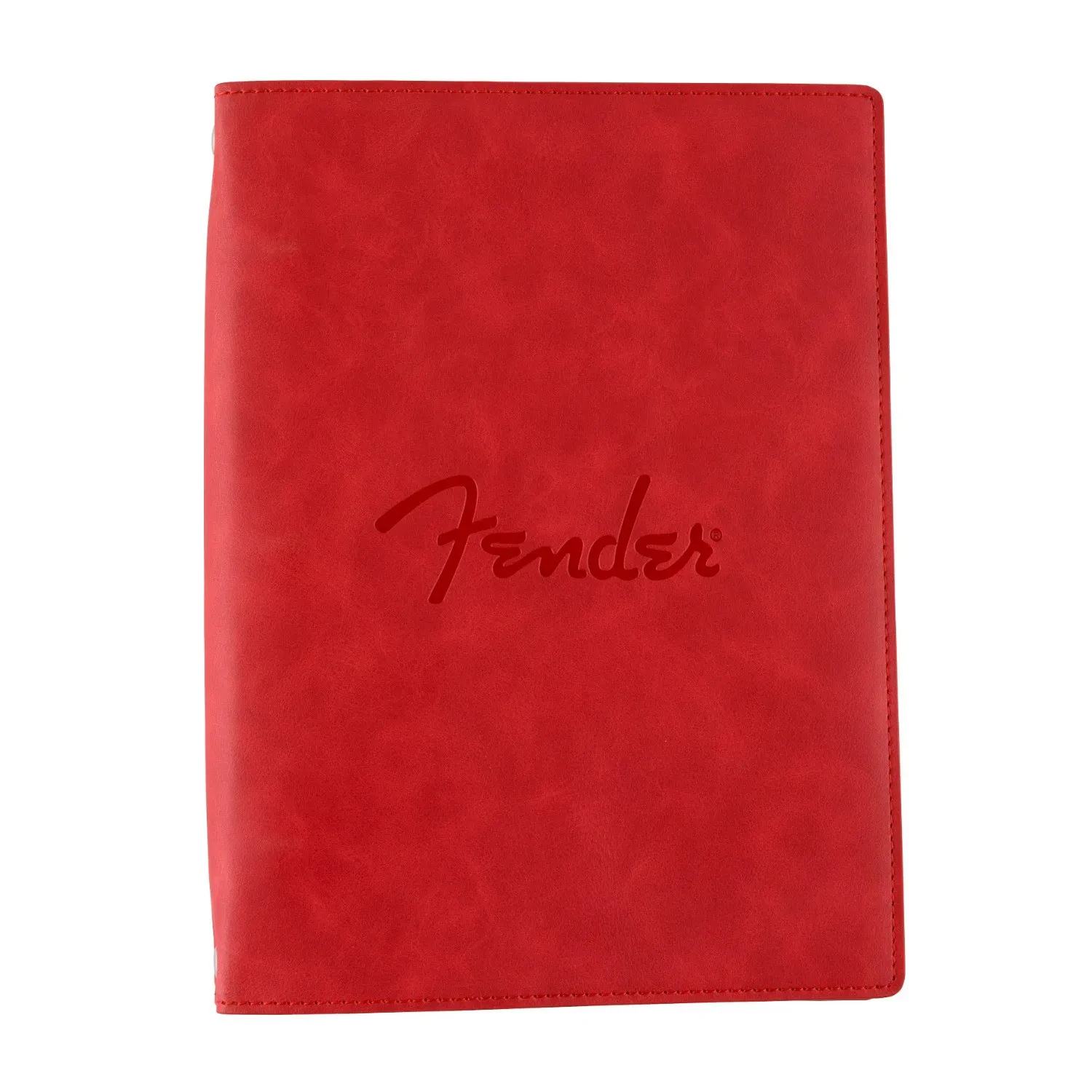 Fender Vegan Leather Music Note Book for Songwriting & Composition (Dakota Red)