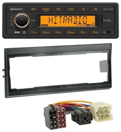 Continental 1DIN DAB MP3 AUX USB Autoradio für Volvo 740, 760 (1982-1992)
