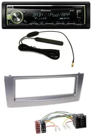 Pioneer MP3 USB CD DAB AUX Autoradio für Fiat Punto Grande Punto ab 05 grau