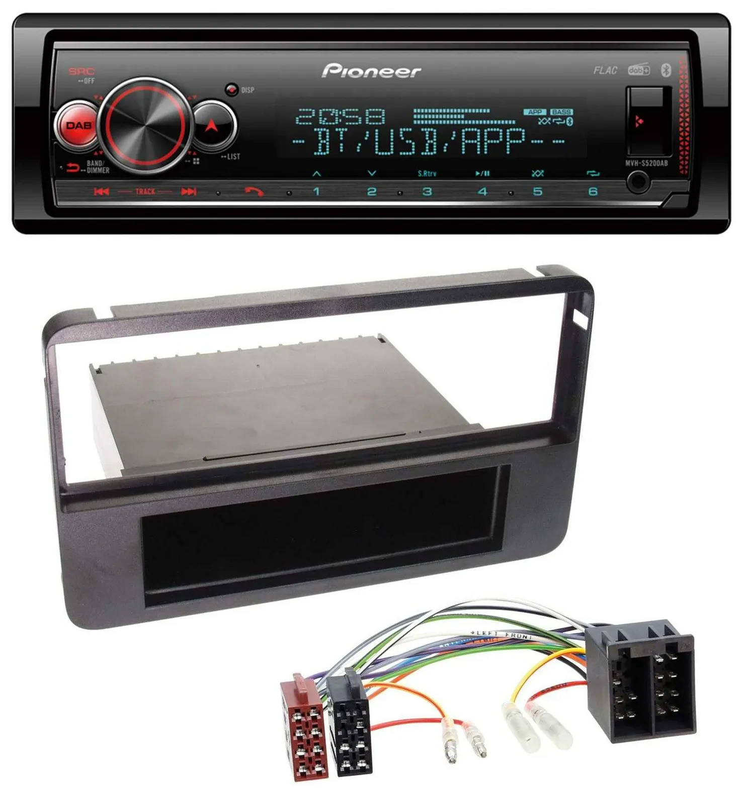 Pioneer Bluetooth USB MP3 DAB Autoradio für Alfa Romeo 159 Brera Spider 06-10