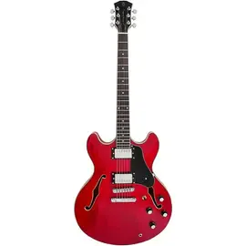 Электрогитара полуакустическая Sire Larry Carlton H7 Hollowbody Electric Guitar See-Thru Red