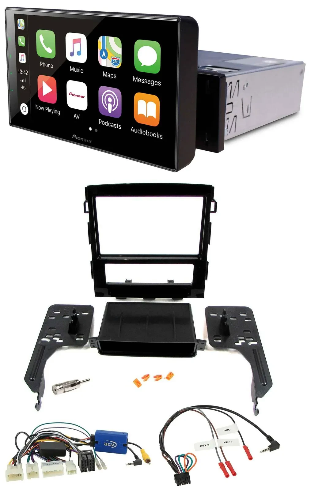 Pioneer Bluetooth Lenkrad DAB USB Autoradio für Subaru Impreza ab 2018