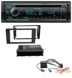 Автомагнитола Kenwood MP3, Bluetooth, DAB, USB, CD для Audi A3 8P (2003–2012) Quadloc