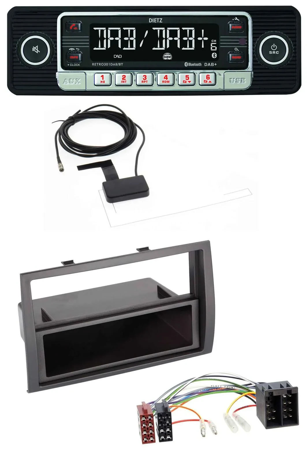 Dietz DAB Bluetooth USB MP3 Autoradio für Citroen Jumper Peugeot Boxer Fiat Duca