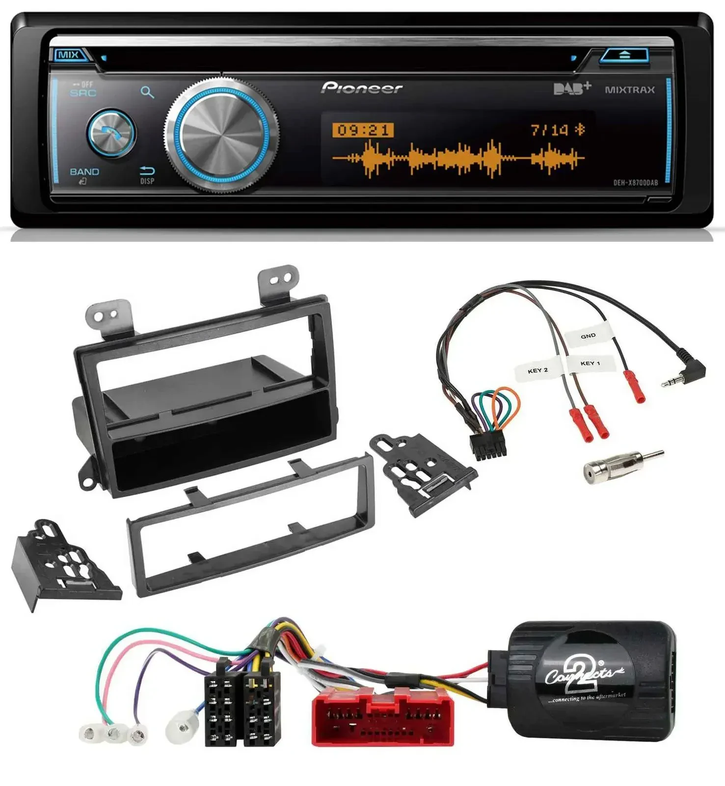 Автомагнитола Pioneer DAB, USB, CD, Bluetooth для Mazda MPV (2000–2006)