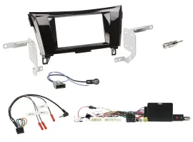 Einbauset Lenkradadapter Doppel DIN Autoradio für Nissan Qashqai 19-21 X-Trail K