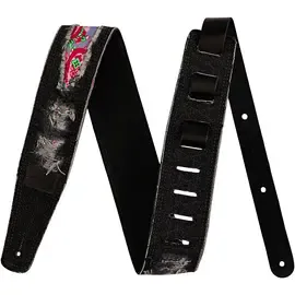 Ремень для гитары Fender Wrangler Ripped Denim Strap Black