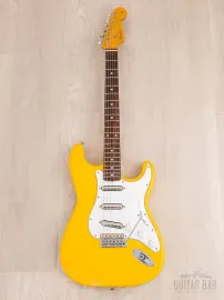 Электрогитара Fender Stratocaster 1962 Vintage Reissue ST62-SPL Non-Catalog SRV Charley SSS Rebel Yellow w/case Japan 2008