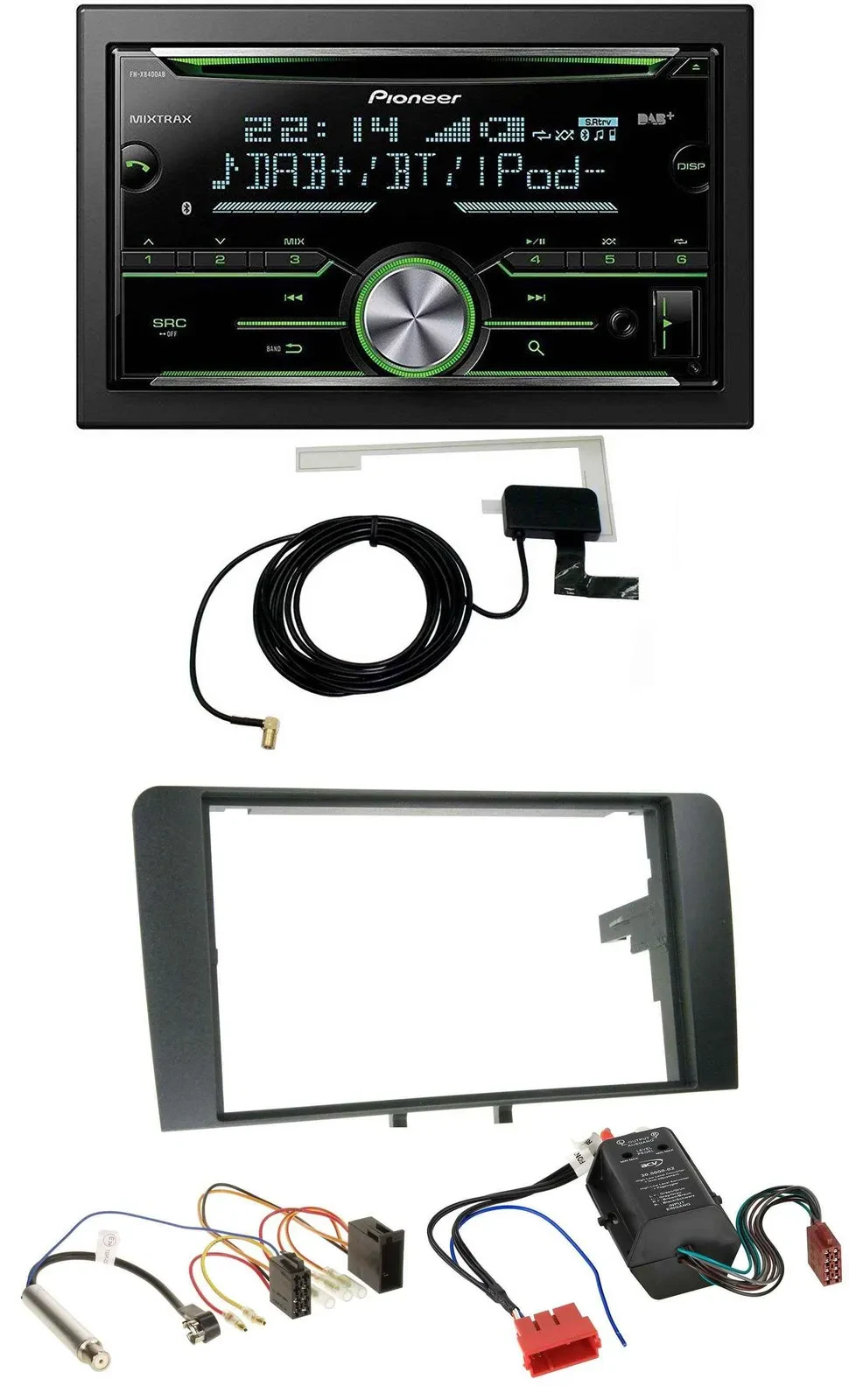 Pioneer CD USB MP3 Bluetooth 2DIN DAB Autoradio für Audi A3 03-06 8P Bose Aktivs