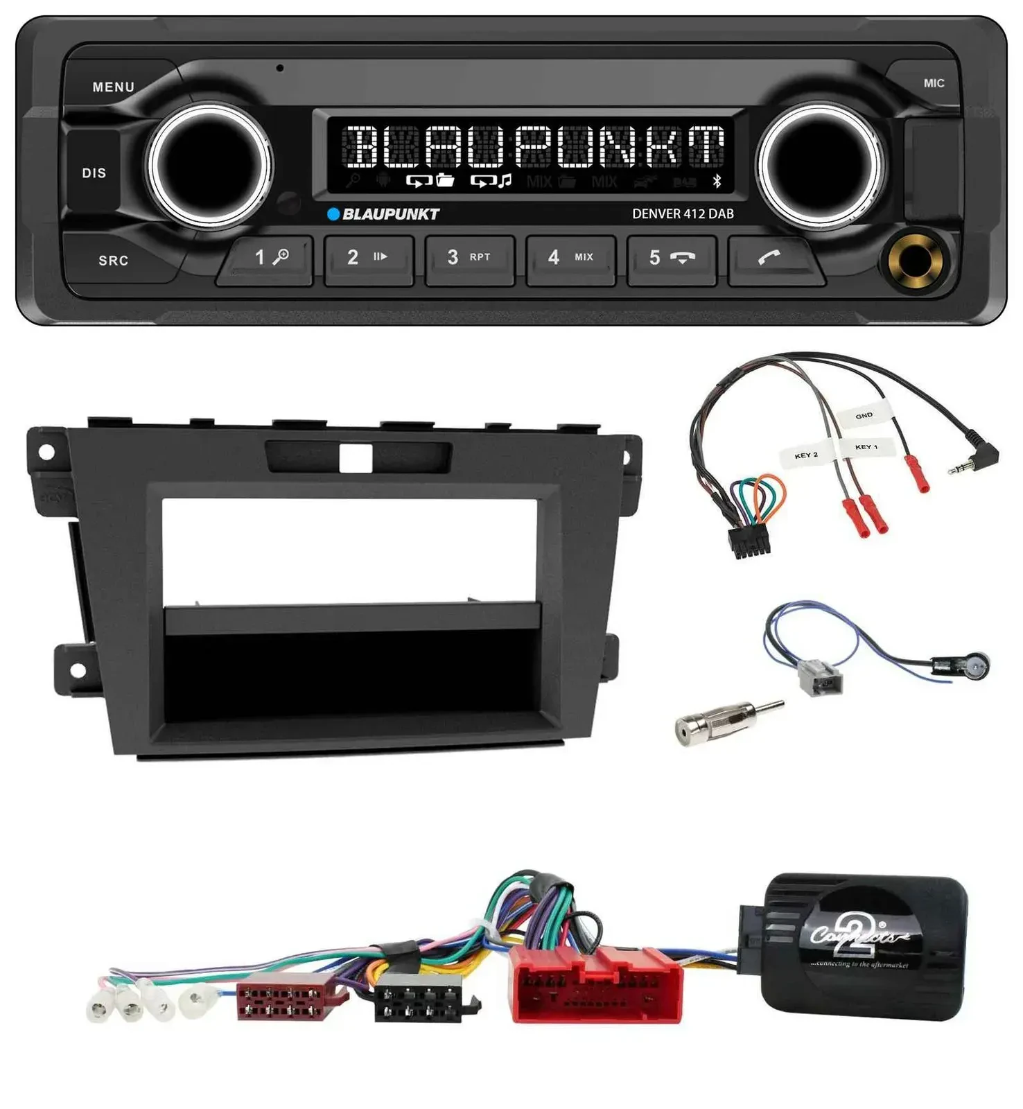 Blaupunkt Bluetooth DAB Lenkrad USB Autoradio für Mazda CX-7 2009-2013