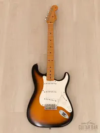 Электрогитара Fender American Vintage 1957 Stratocaster SSS Sunburst w/case USA 1994