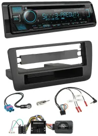 Kenwood Bluetooth USB CD Lenkrad DAB Autoradio für Audi A1 (ab 2010)