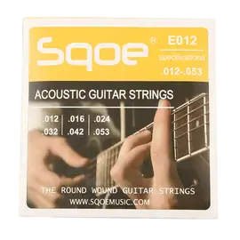 Струны для акустической гитары Sqoe QX-SQ-E012 Bronze 12-53