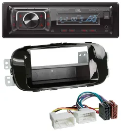 JBL SD AUX MP3 USB Bluetooth Autoradio für Kia Soul PS ab 14 piano-schwarz