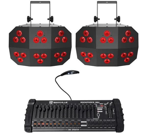 Светодиодный прибор Chauvet DJ Wash FX 2 RGB+UV с DMX-пультом (пара)
