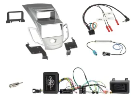 Einbauset Lenkradadapter Doppel DIN Autoradio für Ford Fiesta 2013-2017 Display