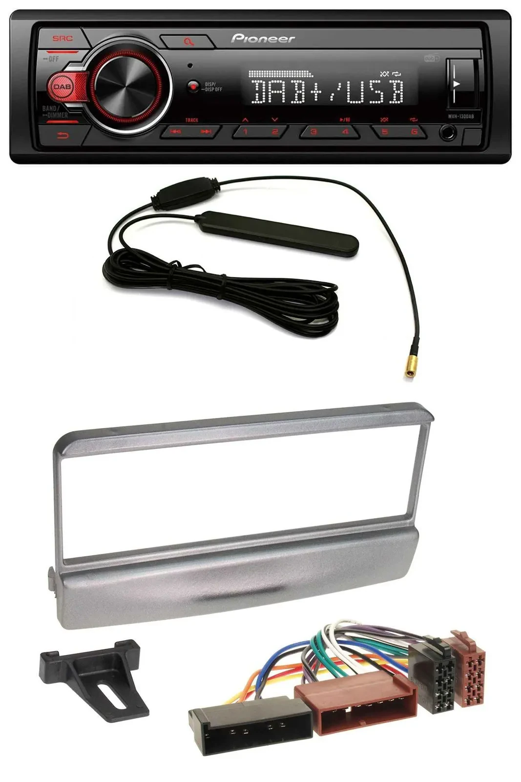 Автомагнитола для Ford Mondeo 1996–2002, Transit до 2006, Puma Pioneer 1-DIN DAB USB AUX MP3