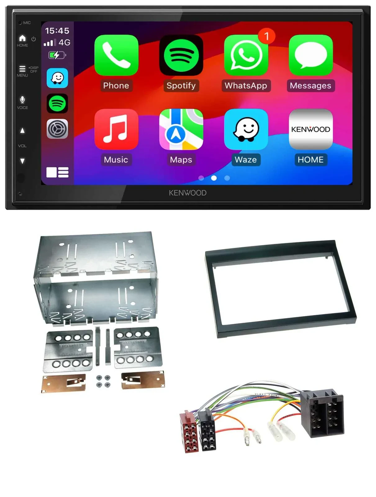 Kenwood MP3 USB DAB 2DIN Bluetooth Autoradio für Porsche Boxster 1996-2004