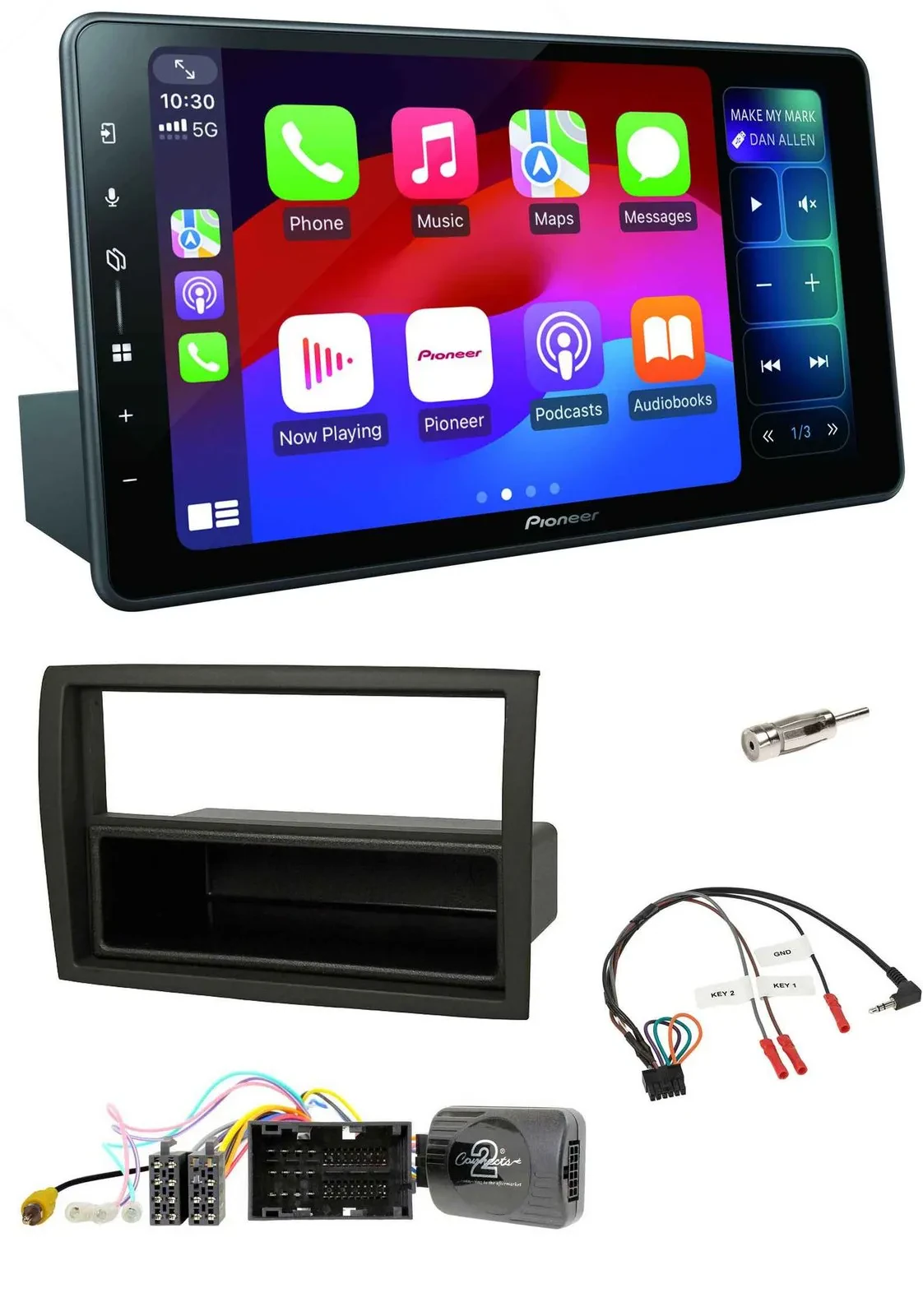 Pioneer Bluetooth DAB Lenkrad USB Autoradio für Citroen Jumper 2014-2021 schwarz