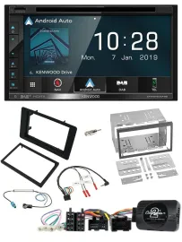 Kenwood DAB TMC USB 2DIN Lenkrad Bluetooth Navigation für Saab 9-5 2008-2010