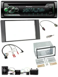 Автомагнитола Pioneer CD/USB MP3 DAB для Ford Kuga (2008–2012), антрацит, поддержка кнопок на руле