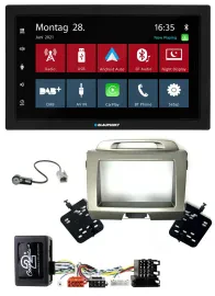 Blaupunkt Lenkrad Bluetooth DAB 2DIN USB Autoradio für Kia Sportage 3 Navi 10-15