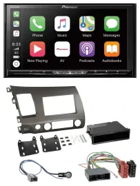 Pioneer 2DIN MP3 USB DAB DVD Bluetooth Autoradio für Honda Civic Hybrid FD3 06-1