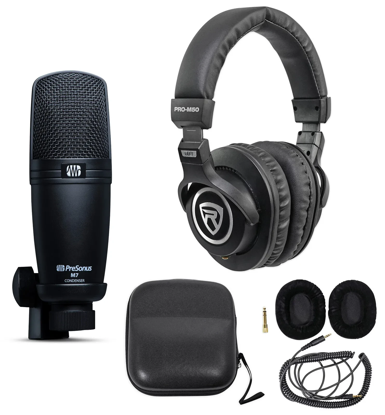 Микрофон для студии PreSonus M7 конденсаторный, кардиоидный (набор, с наушниками)