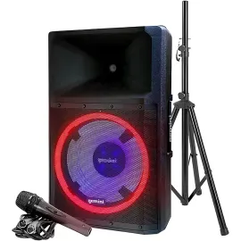 Б/У Портативная акустическая система Gemini GSP-L2200PK 15", Bluetooth, LED-подсветка