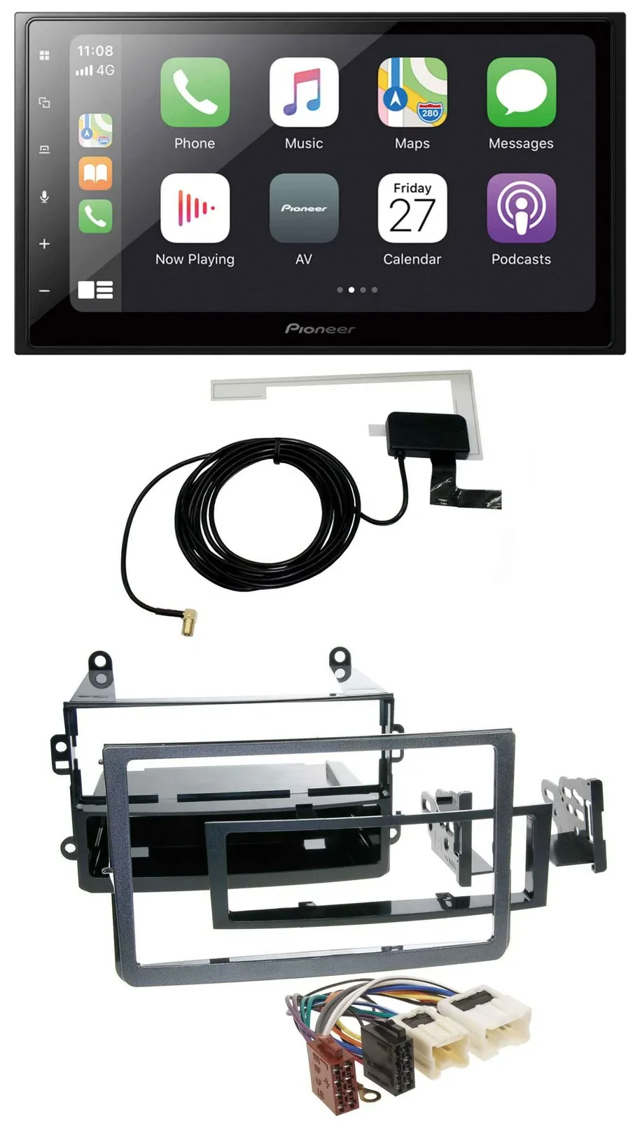 Автомагнитола для Nissan 350Z Pioneer 2-DIN USB MP3 Bluetooth DAB