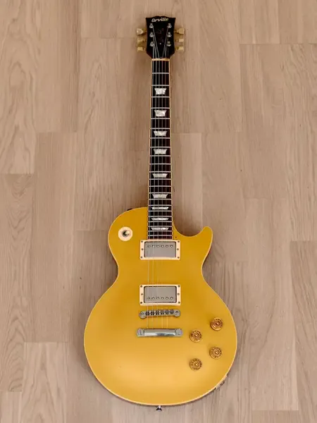 Электрогитара Orville Les Paul Standard LPS-75 HH Goldtop w/gigbag Japan 1998