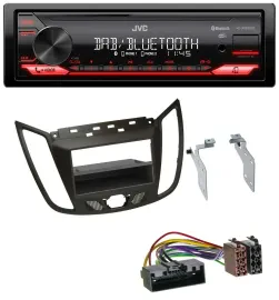 Автомагнитола для Ford C-Max/Kuga JVC Bluetooth USB DAB MP3 темно-коричневая