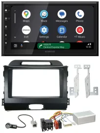 Kenwood DAB Bluetooth USB Lenkrad 2DIN Autoradio für Kia Sportage 3 10-15 Navi s