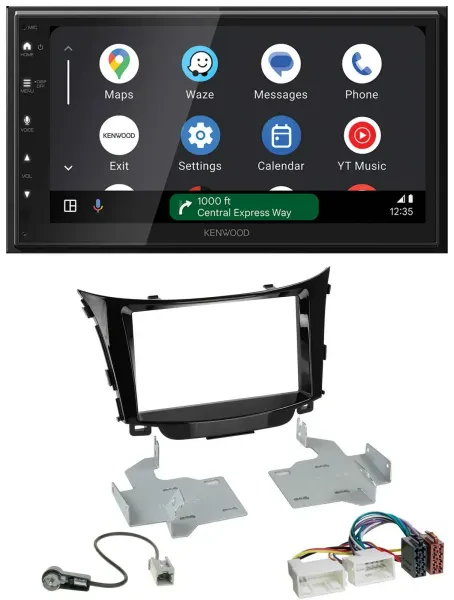 Kenwood DAB Bluetooth USB MP3 2DIN Autoradio für Hyundai i30 (ab 12)