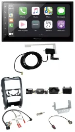 Автомагнитола Pioneer 2DIN, Bluetooth, DAB, USB, для Mini Cooper (2006–2014), поддержка управления на руле, парктроник