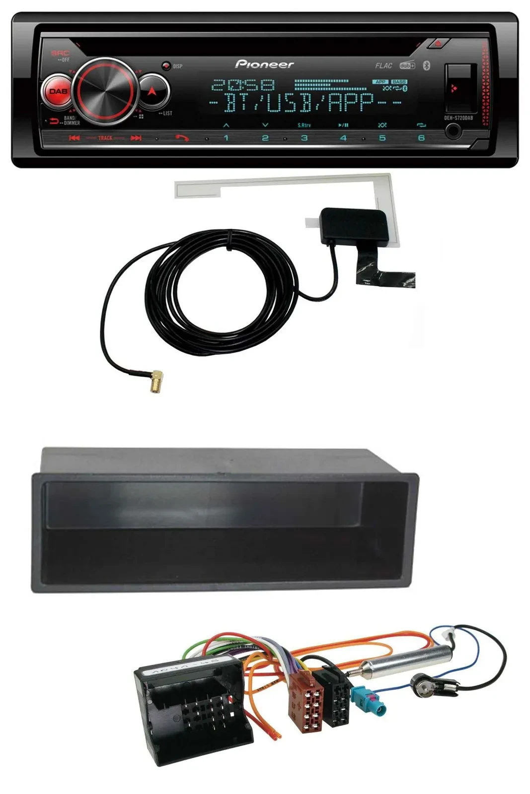 Pioneer DAB CD MP3 USB Bluetooth Autoradio für Peugeot 207 307 Expert Partner