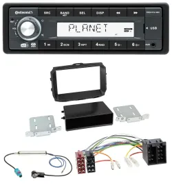 Continental MP3 AUX USB DAB 1DIN Autoradio für Alfa Romeo Giulietta 2013-2021 IS