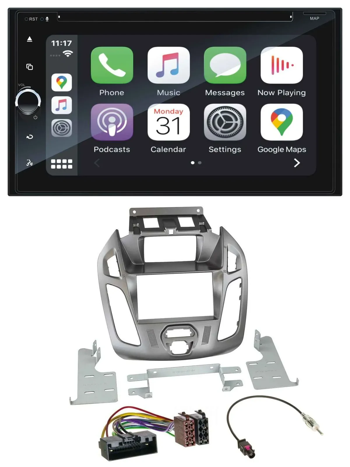 Blaupunkt 2DIN Bluetooth DAB USB DVD MP3 Autoradio für Ford Transit 12-18 Displa